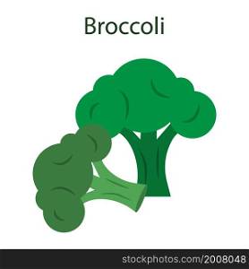 Broccoli icon. Green organic food. Cartoon style. Eco background. Vegetarian element. Vector illustration. Stock image. EPS 10.. Broccoli icon. Green organic food. Cartoon style. Eco background. Vegetarian element. Vector illustration. Stock image.