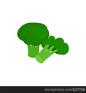 Broccoli icon in isometric 3d style isolated on white background. Broccoli icon, isometric 3d style