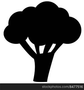 broccoli icon. nutrition sign. cauliflower vegetable symbol. vegetarian food logo. flat style.
