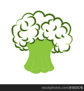 broccoli icon vector illustration template design