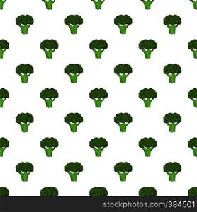 Broccoli pattern. Cartoon illustration of broccoli vector pattern for web. Broccoli pattern, cartoon style