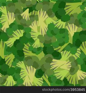 Broccoli pattern. Seamless background with green broccoli. Vector texture&#xA;