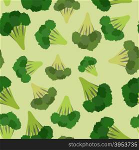 Broccoli seamless pattern. Green broccoli von vector vegetable&#xA;
