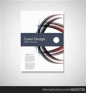 Brochure business template. Abstract vector background Wave design for your cover, book, magazine or presentation.