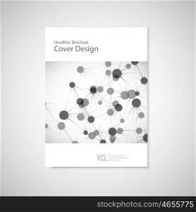 Brochure cover template for connect, network, healthcare, science and technology. Brochure cover template for connect, network, healthcare, science and technology.