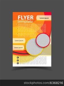 Brochure design. Flyer template. Editable A4 poster for business, flyer, magazine.