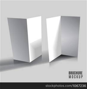 Brochure design isolated on grey. Vector illustration.. Brochure design isolated on grey