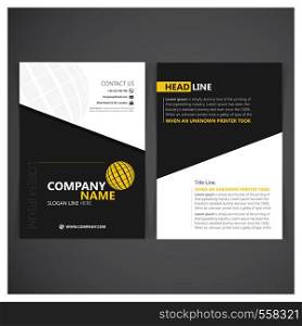 Brochure design with typography and elegent design vector