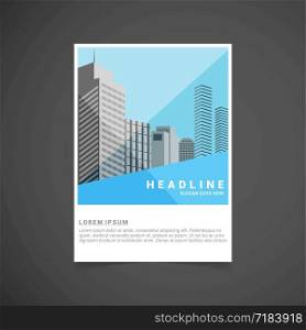 Brochure design with typography and elegent design vector