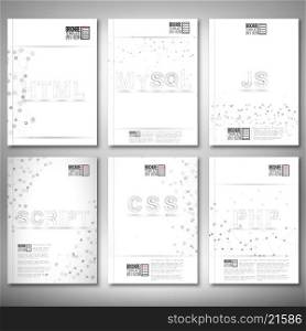 Brochure, flyer or report for business, templates vector
