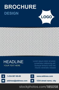 Brochure template flyer background for business design. Editable A4 poster