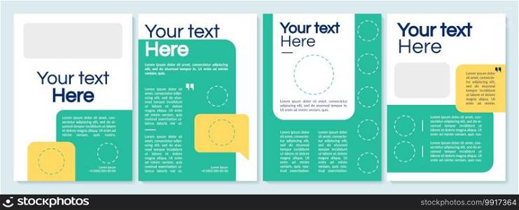 Brochure template in minimalistic design. Multipurpose corporate flyer, booklet, leaflet print, cover design with text space. Vector layouts for magazines, annual reports, advertising posters. Brochure template in minimalistic design