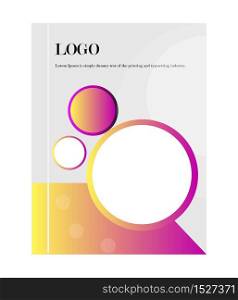 Brochure template layout design. Corporate business annual report,