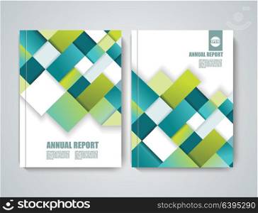 Brochure title sheet, polygonal construction, geometrical design.