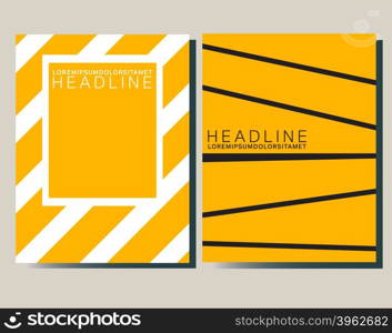 Brochures design template. Cover brochure, flyer, business card layout. Abstract presentation book cover template. Vector illustration