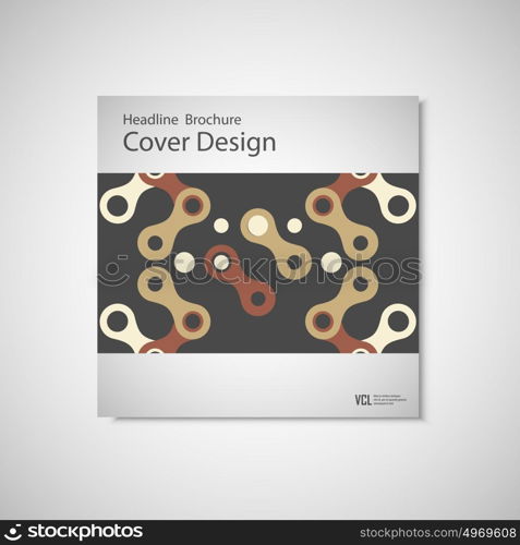 Brochures design templates. Vector pattern with abstract figures. Brochures design templates. Vector pattern with abstract figures.