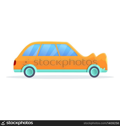 Broken car icon. Cartoon of broken car vector icon for web design isolated on white background. Broken car icon, cartoon style