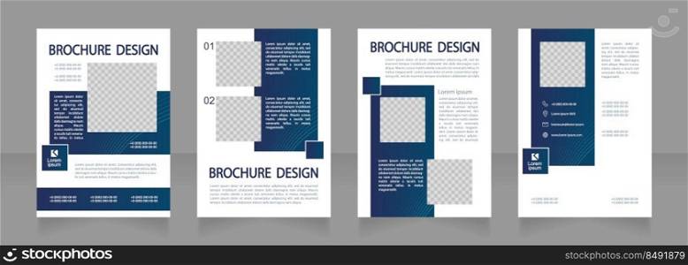 Broken domestic appliance repair service blank brochure design. Template set with copy space for text. Premade corporate reports collection. Editable 4 paper pages. Montserrat font used. Broken domestic appliance repair service blank brochure design