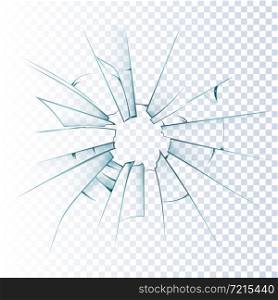 Broken frosted window pane or front door glass background decorative realistic daylight design vector illustration . Broken Frosted Glass Realistic Icon