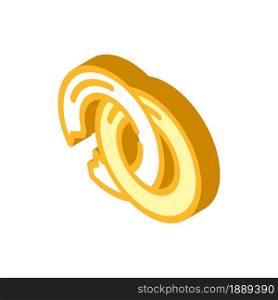 broken ring isometric icon vector. broken ring sign. isolated symbol illustration. broken ring isometric icon vector illustration