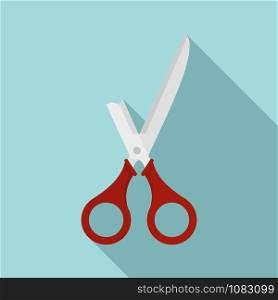 Broken scissors icon. Flat illustration of broken scissors vector icon for web design. Broken scissors icon, flat style