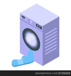 Broken wash machine icon isometric vector. Repair appliance. Washing home. Broken wash machine icon isometric vector. Repair appliance