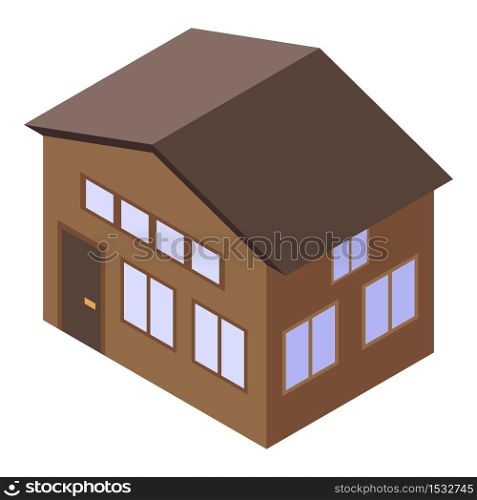 Broker house icon. Isometric of broker house vector icon for web design isolated on white background. Broker house icon, isometric style