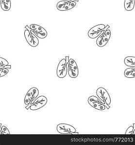 Bronchitis lungs pattern seamless vector repeat geometric for any web design. Bronchitis lungs pattern seamless vector