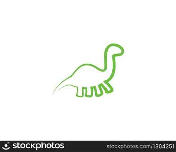 Brontosaurus logo template vector icon illustration design