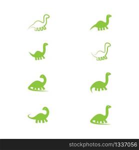 Brontosaurus vector icon illustration design