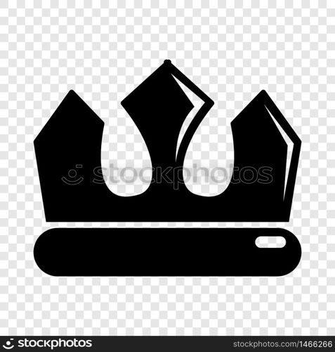 Bronze crown icon. Simple illustration of bronze crown vector icon for web. Bronze crown icon, simple black style