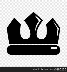 Bronze crown icon. Simple illustration of bronze crown vector icon for web. Bronze crown icon, simple black style