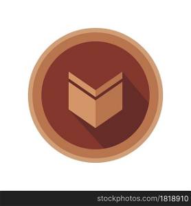 Bronze medal award vector success symbol badge icon achievement competition. Sport winner sign isolated trophy bronze medal illustration prize victory champion. Game place reward circle icon