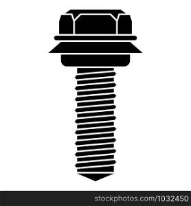 Bronze screw-bolt icon. Simple illustration of bronze screw-bolt vector icon for web design isolated on white background. Bronze screw-bolt icon, simple style