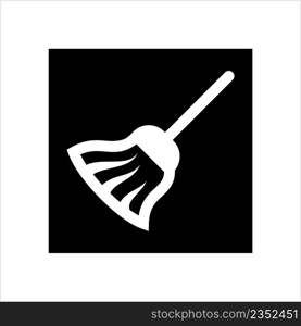 Broom Icon, Cleaning Tool Icon Vector Art Illustration