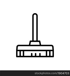 broom icon vector outlined style