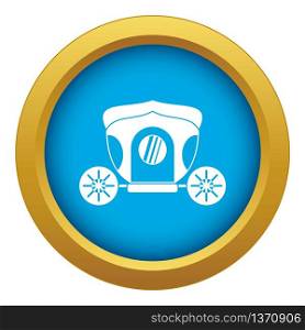 Brougham icon blue vector isolated on white background for any design. Brougham icon blue vector isolated