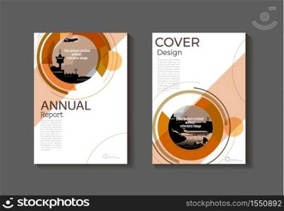 Brown abstract modern cover book Brochure template, design, annual report, magazine and flyer layout Vector a4