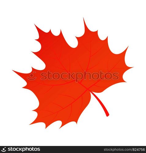Brown autumn tree leaf icon. Isometric of brown autumn tree leaf vector icon for web design isolated on white background. Brown autumn tree leaf icon, isometric style