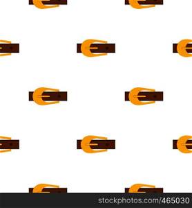 Brown belt pattern seamless flat style for web vector illustration. Brown belt pattern flat