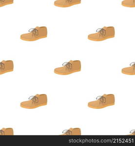 Brown boot pattern seamless background texture repeat wallpaper geometric vector. Brown boot pattern seamless vector