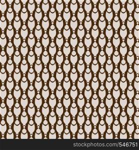 Brown claw of crab or pincers and circle and fire pattern on pastel background. Retro and classic pattern style for vintage and modern design
