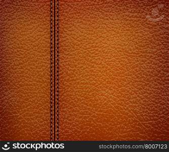 brown leather background. Vector illustration.