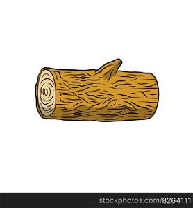 Brown log. Building wood material. Natural element. Environment of forest.. Brown log. Building wood material.