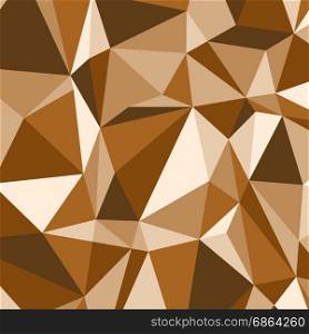 Brown polygon abstract triangle background, stock vector