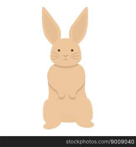 Brown rabbit icon cartoon vector. Cute pet. Jump mammal. Brown rabbit icon cartoon vector. Cute pet