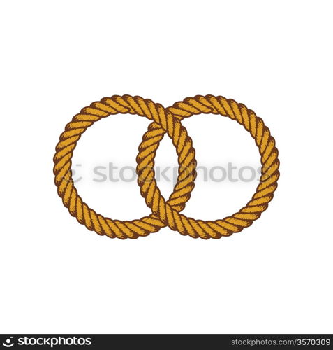 brown rope theme. vintage brown rope theme vector art illustration