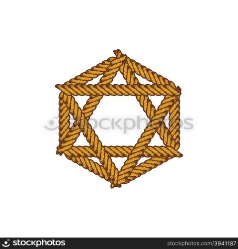 brown rope theme. vintage brown rope theme vector art illustration