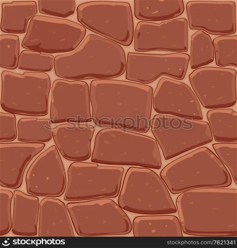 Brown stone seamless background for wallpaper or surface design