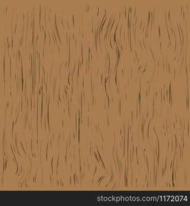 Brown wooden plank, cutting board, floor or table surface. Vector illustration